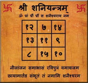 Siddh Shani Yantra in Hindi